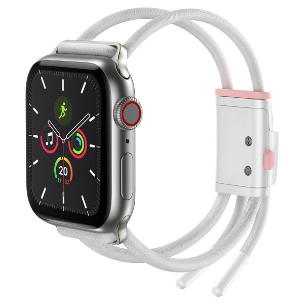 Baseus Let`s Go sportski remen za Apple Watch 3/4/5/6 / SE 42 / 44mm - bijelo/rozi (LBAPWA4-B24)