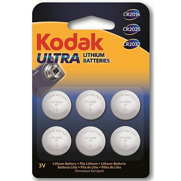 Baterije Kodak Lithium Ultra mixed 2X CR2016, 2X CR2025, 2X CR2032
