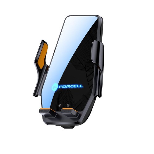 FORCELL F-Grip HS6 Qi 15W bežični punjač i auto držač za vjetrobransko staklo/ventilaciju - crni