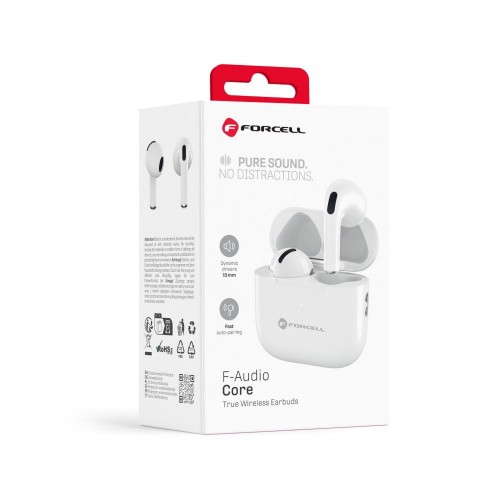 FORCELL F-AUDIO CORE wireless/bluetooth SLUŠALICE TWS  - BIJELE