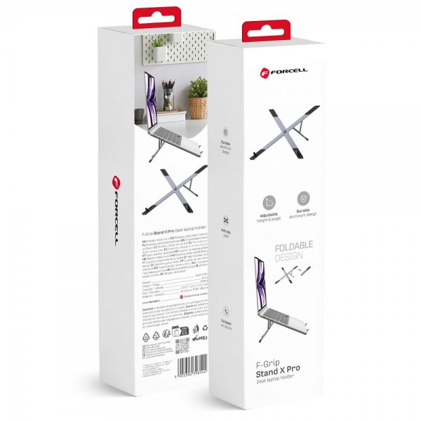 Forcell F-GRIP sklopivi stalak X PRO STOLNI - sivi