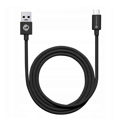 FORCELL kabel USB-A NA Micro 2.1A C321 TUBE CRNI 1 metar