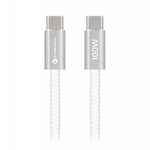 FORCELL USB C na USB C KABEL F-Energy QC4.0 PD 5A 100W Cafule Color 1,2 m ACYH23 - BIJELI