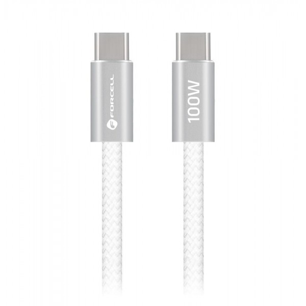 FORCELL USB C na USB C KABEL F-Energy QC4.0 PD 5A 100W Cafule Color 1,2 m ACYH23 - BIJELI