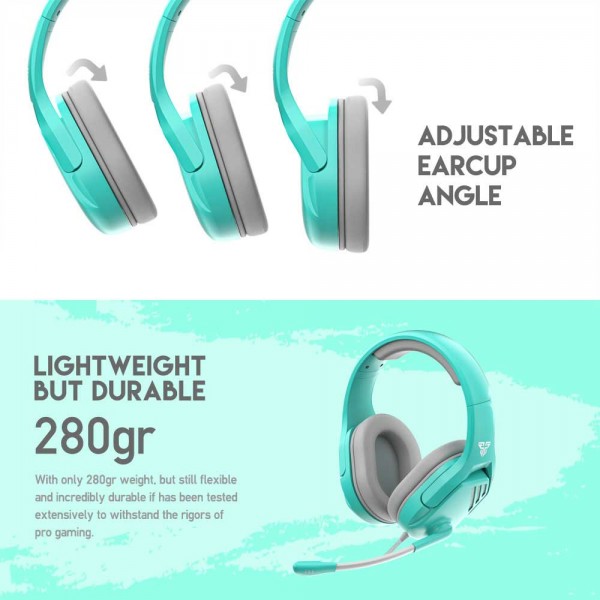 FANTECH SLUŠALICE ŽIČNE GAMING 3.5 mm + USB + MIKROFON VALOR MH86 ZELENE MD-FANTECH-MH86-GR Mobilab, servis i prodaja mobitela, tableta i računala