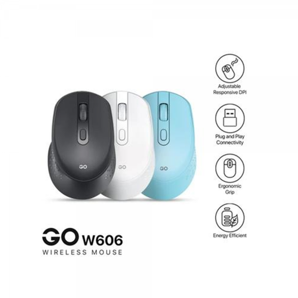 FANTECH MIŠ BEŽIČNI 1000-1200-1600 DPI W606 BIJELI