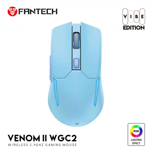 FANTECH MIŠ GAMING BEŽIČNI 4000 DPI VENOM II WGC2-RD VIBE PLAVI