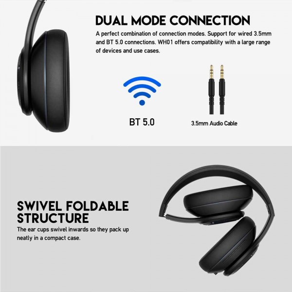 FANTECH BLUETOOTH STEREO SLUŠALICE BT5.0, 3,5mm+TIP C WH01 MINT EDITION ROZA MD-FANTECH-WH01-P Mobilab, servis i prodaja mobitela, tableta i računala