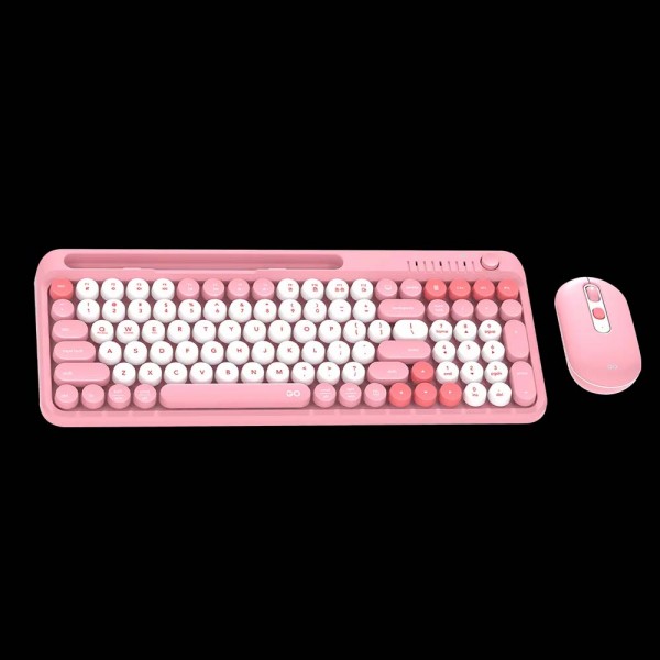 FANTECH SET BEŽIČNI MIŠ I TIPKOVNICA GO MOCHI 101 WK899 ROZA