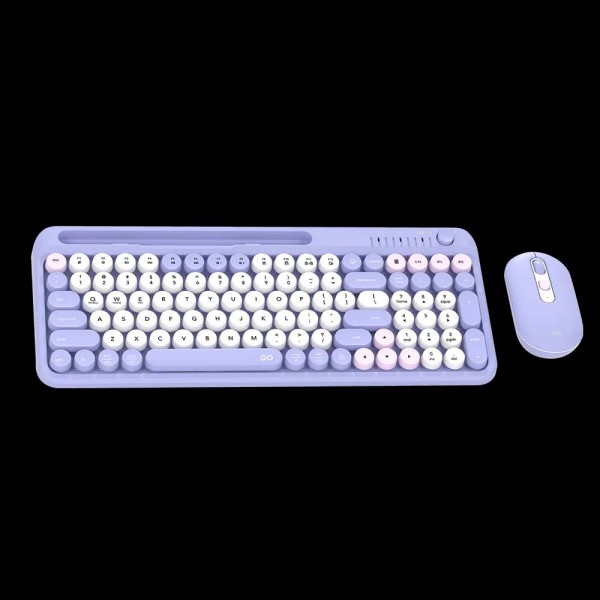 FANTECH SET BEŽIČNI MIŠ I TIPKOVNICA GO MOCHI 101 WK899 LJUBIČASTA