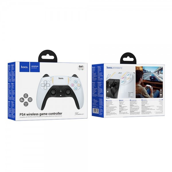 Bežični Kontroler / Joystick za PlayStation PS4 / PS5 Hoco GA1 (Bijeli)