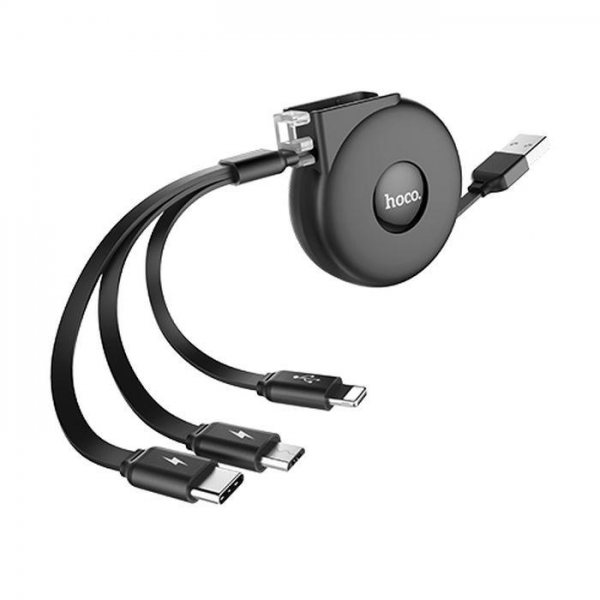 HOCO USB kabel -  3in1 micro/type c/lightning - U50 1M 