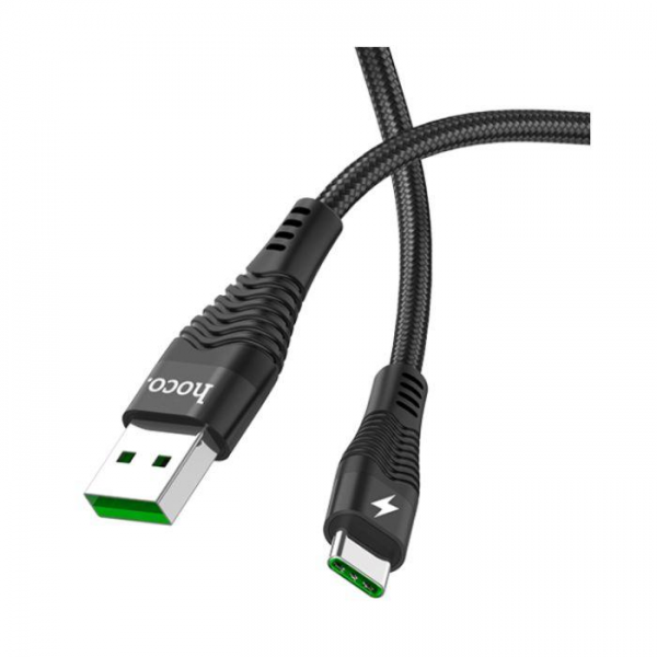 HOCO USB kabel - Flash U53 5A Type-C 1.2M - CRNI