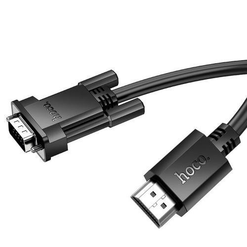 HOCO HDMI (M) na VGA (M) kabel HD 1080p2M US12 - CRNI