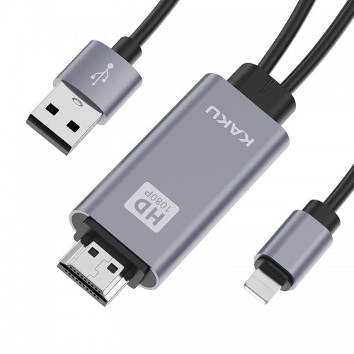 KAKU HDMI Adapter kabel - lightning na HDMI i USB KSC-556 1.8m 