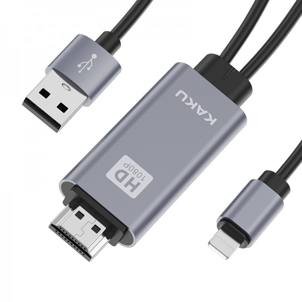 KAKU HDMI Adapter kabel - lightning na HDMI i USB KSC-556 1.8m HOCO-KSC-556 Mobilab, servis i prodaja mobitela, tableta i računala