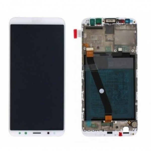 LCD Huawei MATE 10 LITE + touch + okvir - bijeli ORIGINAL