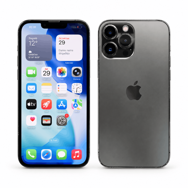 APPLE IPHONE 13 Pro Max 128GB - Graphite - Korišteni - Baterija 100% APP-13PM-128GB-G-K Mobilab, servis i prodaja mobitela, tableta i računala