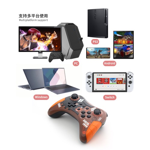 Bežični Kontroler / Joystick za Nitendo Switch / PC / PS3 / Android Dobe TY-3839 Plavi (Armoured)