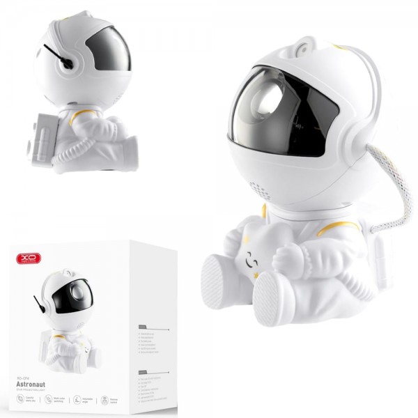 XO PROJEKTOR I LAMPA MINI ASTRONAUTA CF4 (Bijeli) PT-XO-CF4 Mobilab, servis i prodaja mobitela, tableta i računala