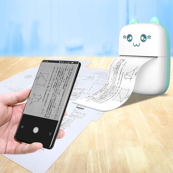 MINI BLUETOOTH TERMALNI PRINTER - ZA FOTOGRAFIJE,BILJEŠKE - PLAVI