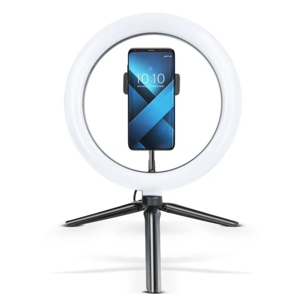 Stalak tripod / držač za mobitel i LED lampa 10″ (Crna) SD-TRIPOD-10" Mobilab, servis i prodaja mobitela, tableta i računala