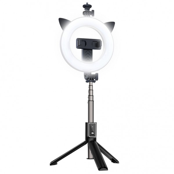 Selfie Držač za mobitel stativ + led lampa + daljinski upravljač - P40D-3