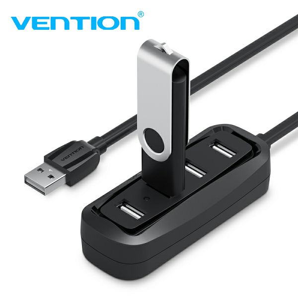 VENTION HUB USB 4*USB 2.0 0.5 m VAS-J43-B050 CRNI